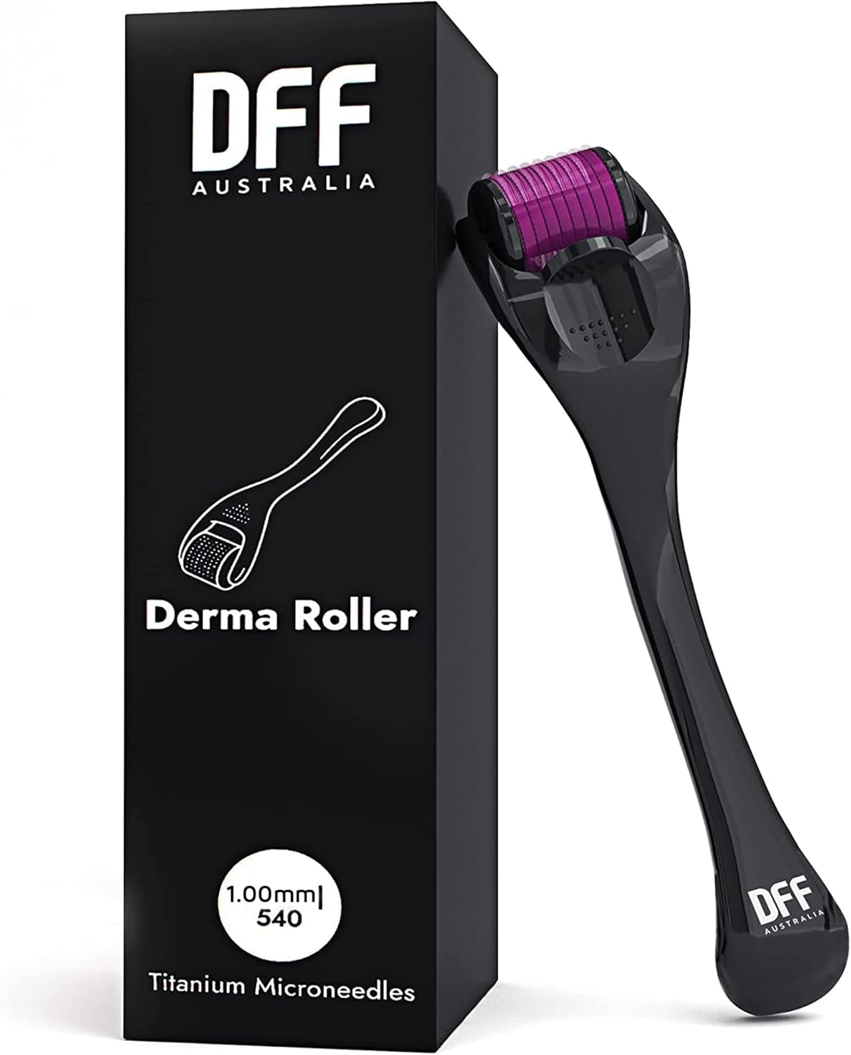1.0mm Derma Roller 540 Titanium | Microneedling for Skin Care at Home
