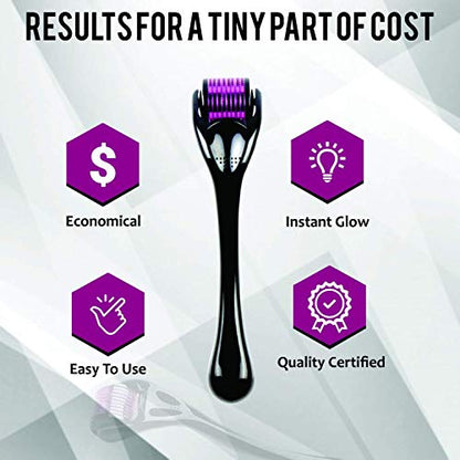 Derma Roller 0.25mm - 540 Titanium Microneedle Dermaroller for Face