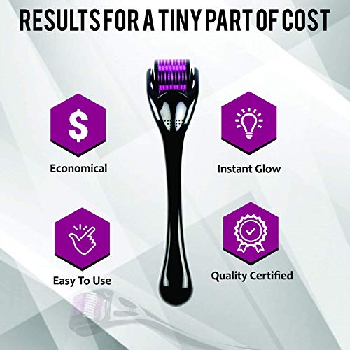 Derma Roller 0.25mm - 540 Titanium Microneedle Dermaroller for Face