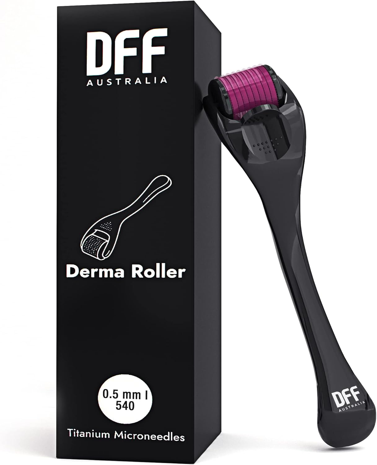 0.5mm Derma Roller 540 Titanium | Microneedling for Skin Care at Home