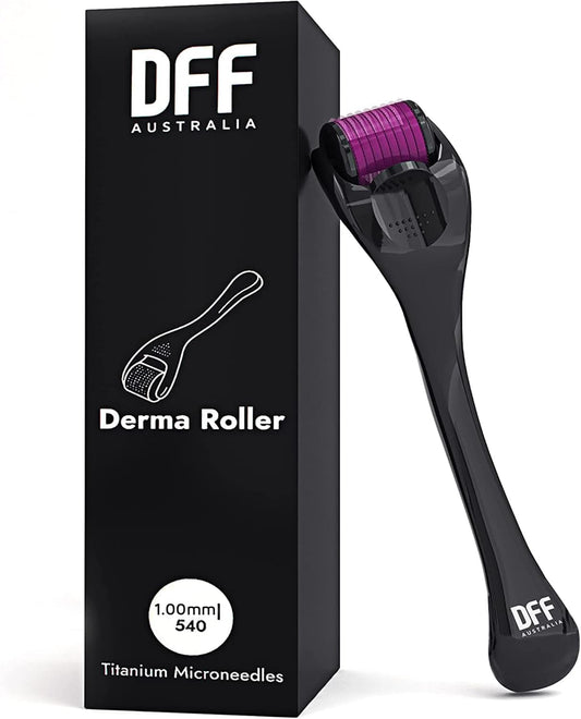 1.0mm Derma Roller 540 Titanium | Microneedling for Skin Care at Home