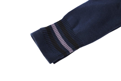 DIRECT FROM FACTORY Men’s & Women’s Bamboo Crew Socks - Breathable & Moisture Wicking Unisex Socks for Work, Sports, Outdoor, Office – Reinforced Toe & Heels – Navy Blue – Free Size