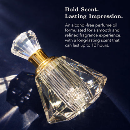 Vegan Perfume Oil with Luxury Crystal Bottle Gift Set - 10ml, Alcohol-free and Long Lasting Fine Fragrance, Premium Perfume for Men, Women and Unisex - KAAL