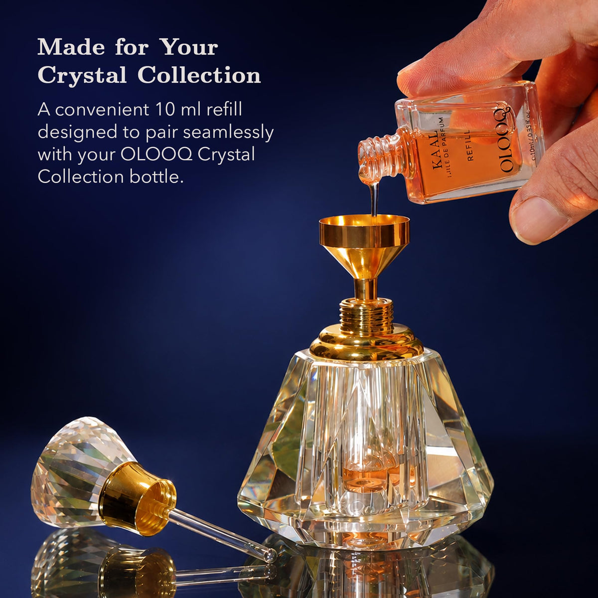Vegan Perfume Oil Refill for Crystal Collection - 10ml, Alcohol-free and Long Lasting Fine Fragrance, Best Perfume for all Men, Women and Unisex - KAAL