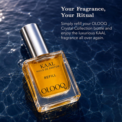Vegan Perfume Oil Refill for Crystal Collection - 10ml, Alcohol-free and Long Lasting Fine Fragrance, Best Perfume for all Men, Women and Unisex - KAAL