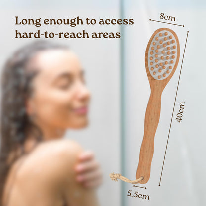 Bamboo Back Scrubber Body Brush