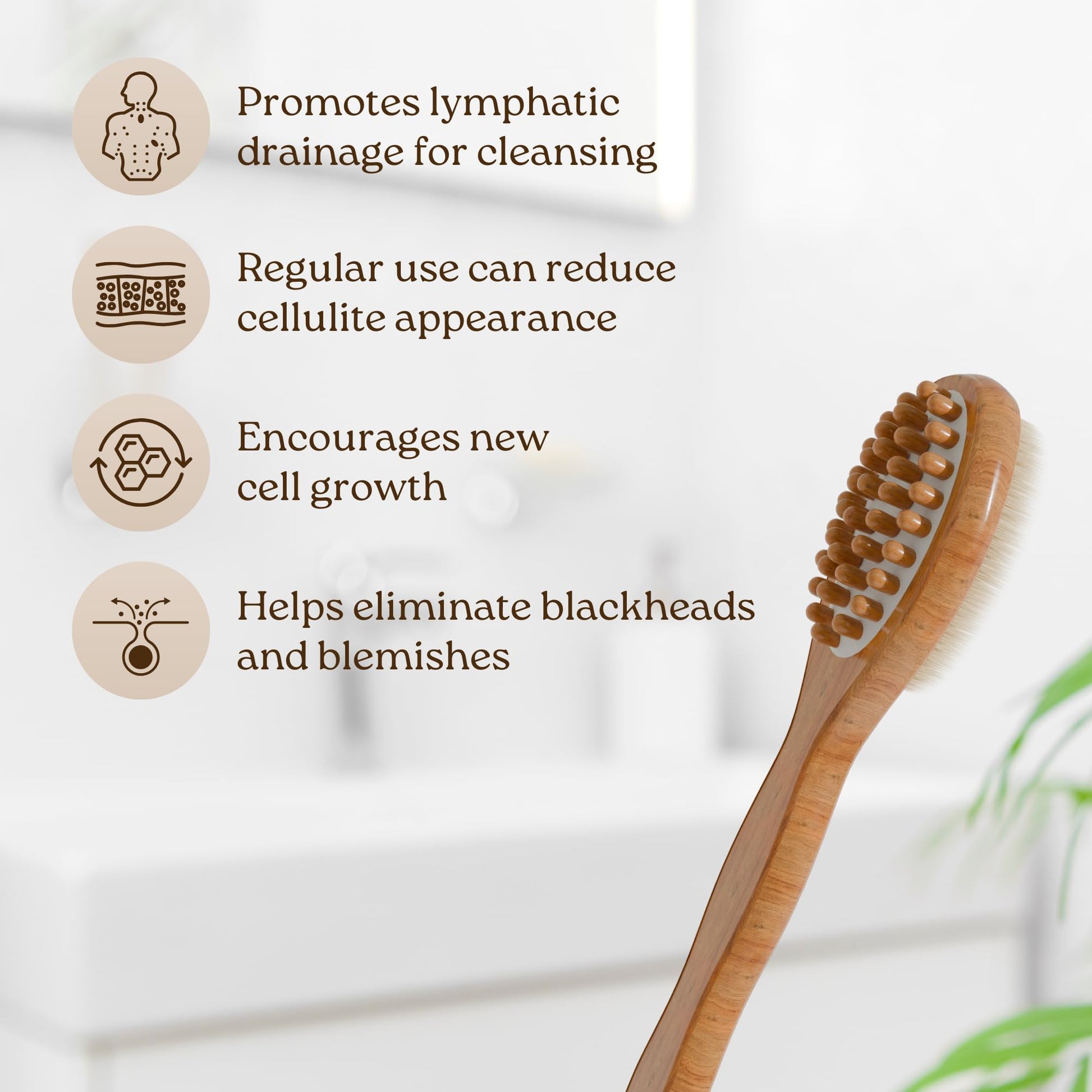 Bamboo body brush for better health