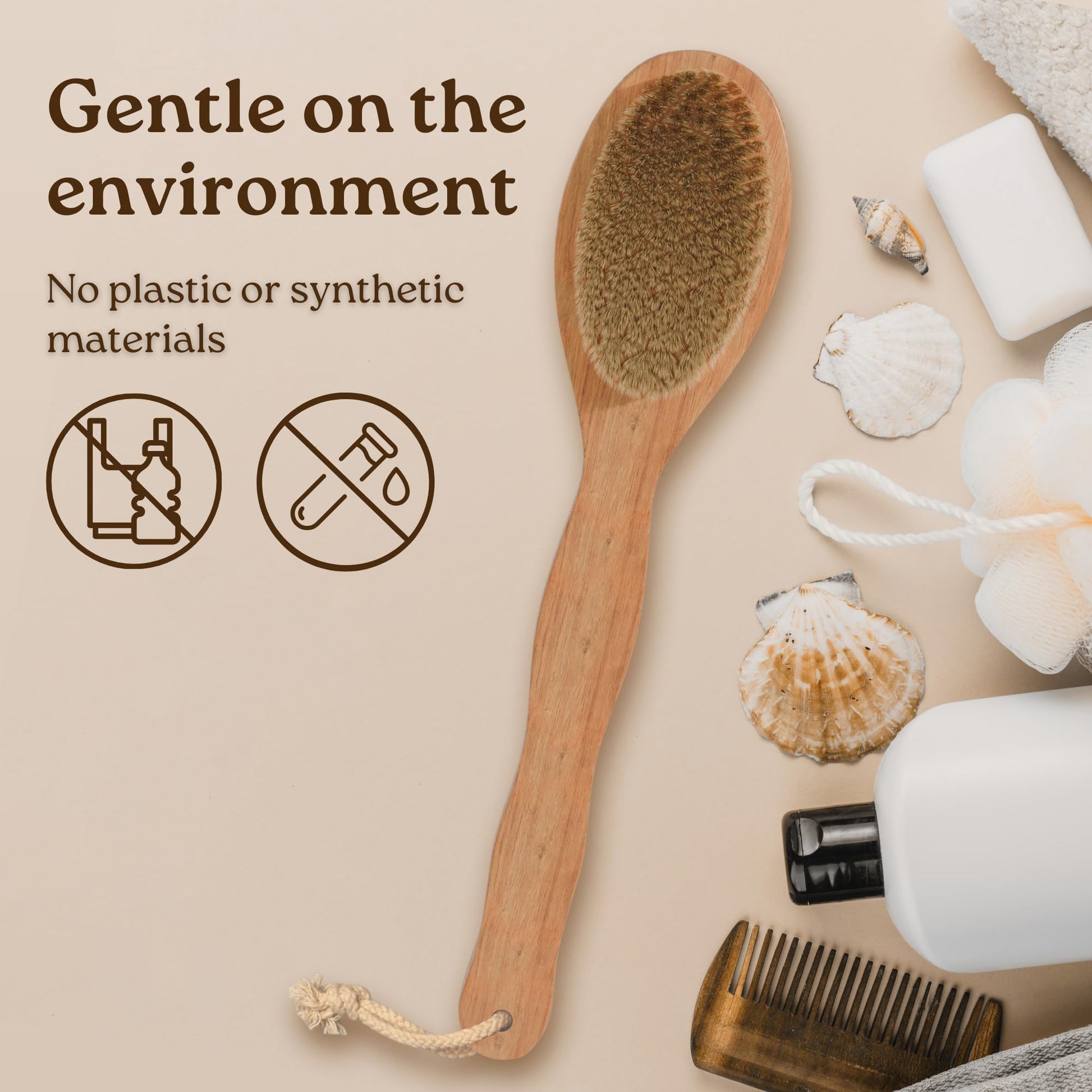 Bamboo body brush - environment friendly