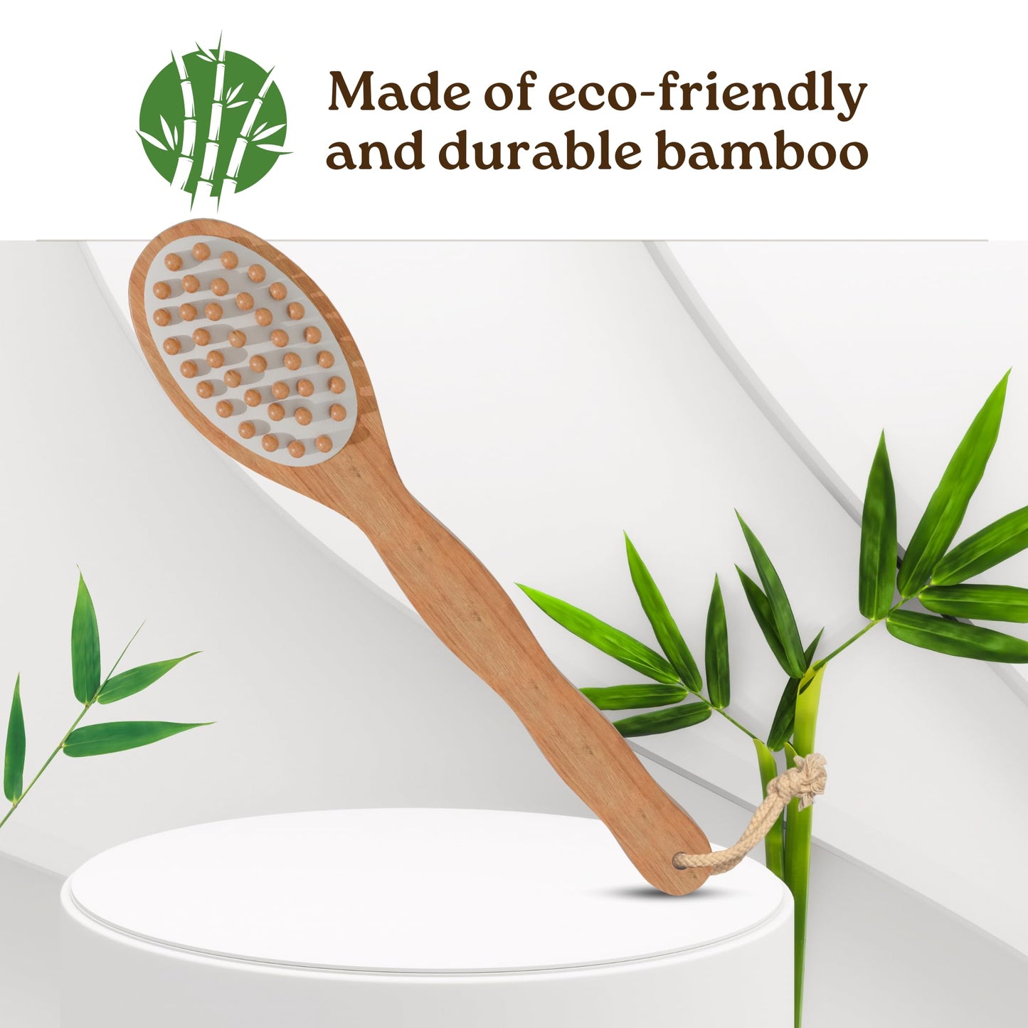 Eco-friendly and durable bamboo brush
