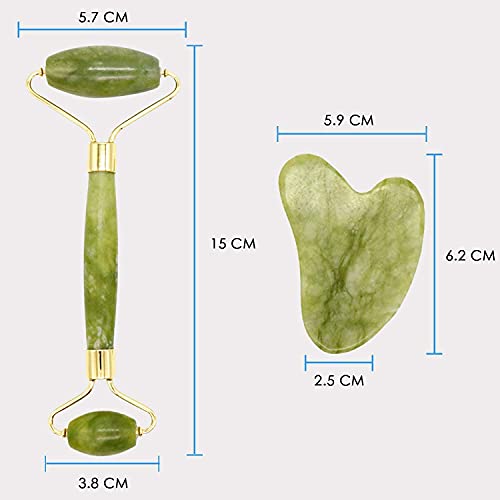 Jade roller and Gua Sha kit size