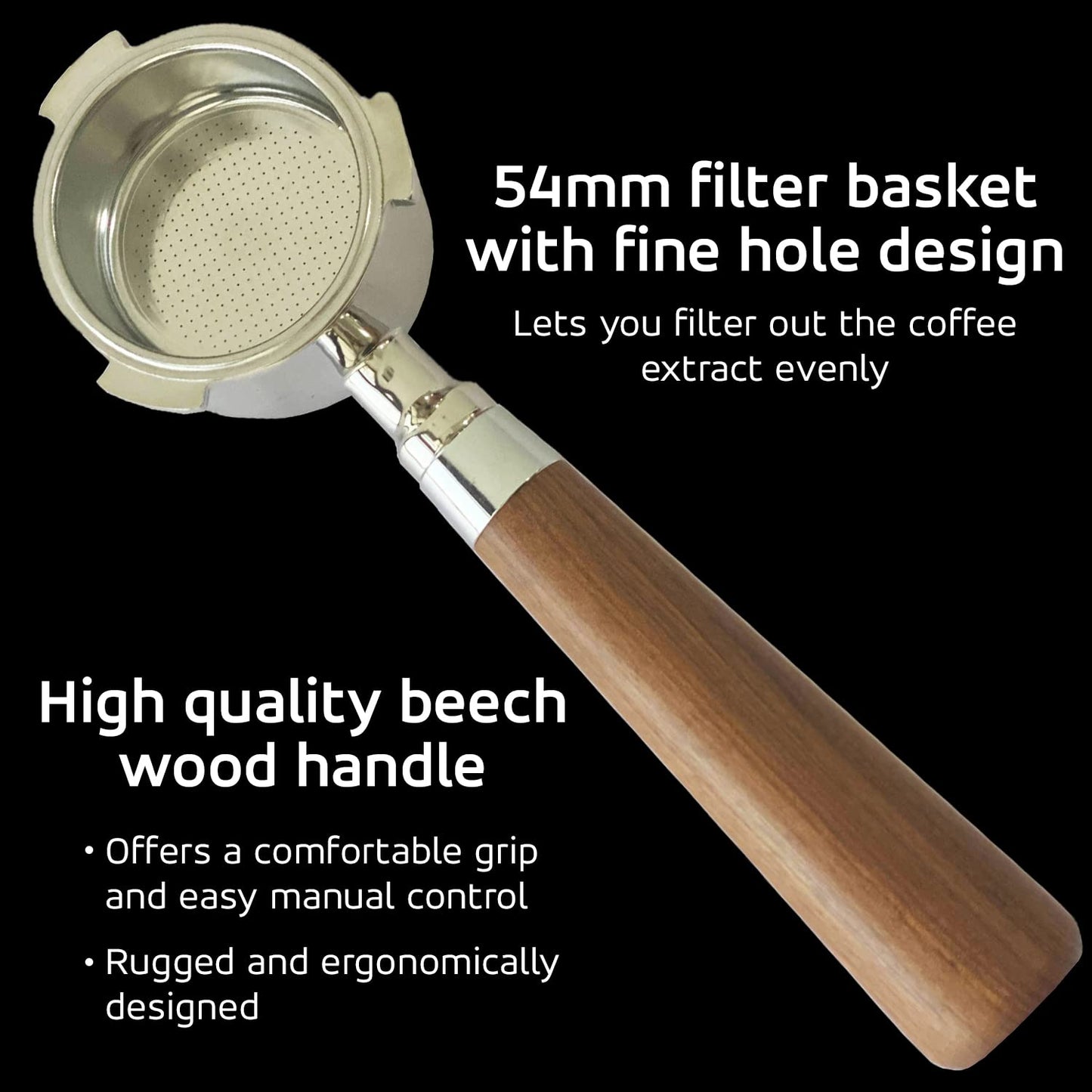 Features of portable portafilter set