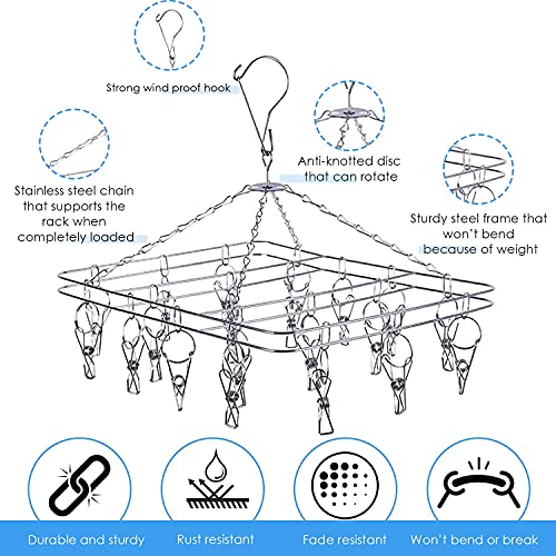 Stainless Steel Clothes Drying Rack features